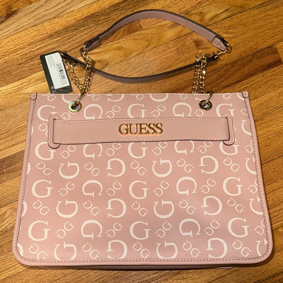 GUESS Blush Pink Kayea Shoulder Bag - Picture 1 of 5